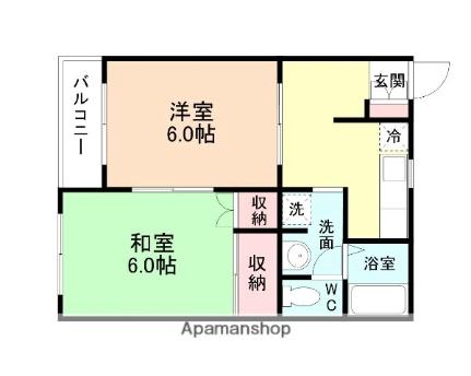 富山県黒部市植木（賃貸アパート2K・2階・36.45㎡） その2