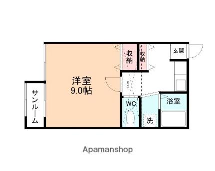 グッドシャトーIV 107｜富山県魚津市横枕(賃貸アパート1K・1階・32.41㎡)の写真 その2