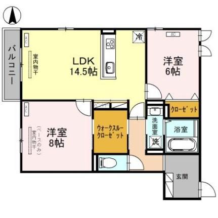 ＤーＲｅｓｉｄｅｎｃｅ諸江町ＨＥＬＺ 205｜石川県金沢市諸江町上丁(賃貸アパート2LDK・2階・69.48㎡)の写真 その2