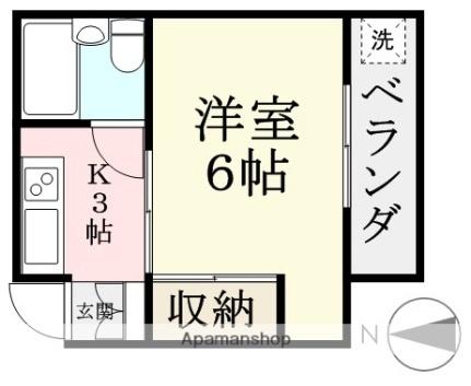 コーポラス円山 202 ｜ 福井県福井市南四ツ居町（賃貸マンション1K・2階・26.22㎡） その2