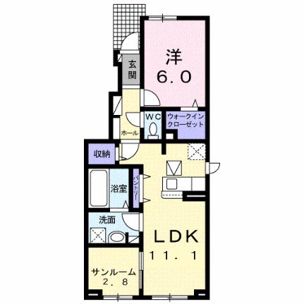 アライブ55 101 ｜ 福井県福井市加茂河原３丁目（賃貸アパート1LDK・1階・50.24㎡） その2