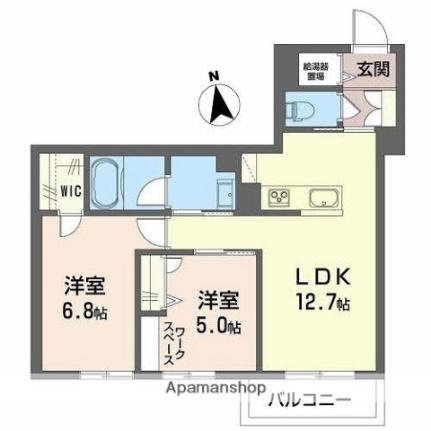 福井県あわら市春宮２丁目(賃貸マンション2LDK・1階・54.95㎡)の写真 その2