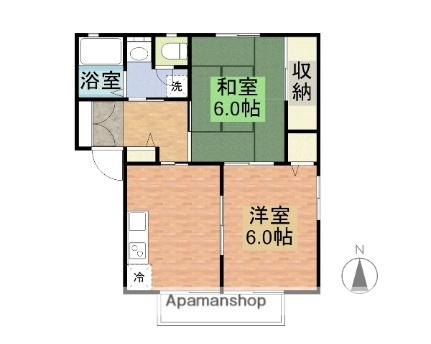 エスタシオン 102 ｜ 福井県敦賀市和久野（賃貸アパート2DK・1階・43.73㎡） その2