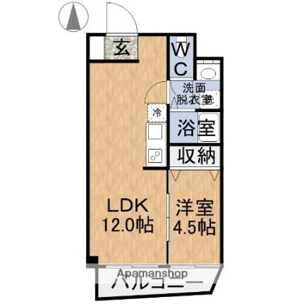 ビューハイツますも 802 ｜ 福井県福井市中央３丁目（賃貸マンション1LDK・8階・33.75㎡） その2