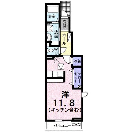 ヴァンクレーヴVIII・II 101 ｜ 山梨県南巨摩郡富士川町最勝寺（賃貸アパート1R・1階・34.15㎡） その2