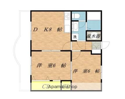 ガーデンハウスI 205｜長野県伊那市山寺(賃貸マンション2DK・2階・48.53㎡)の写真 その2