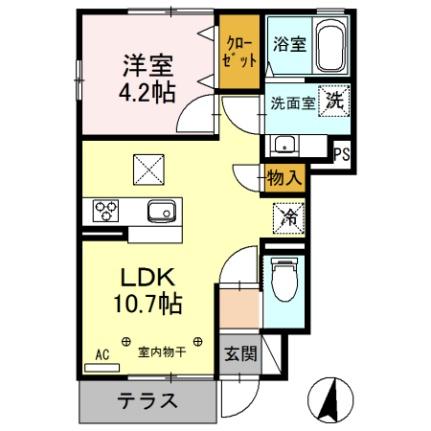 長野県長野市大字川合新田（賃貸アパート1LDK・1階・36.11㎡） その2