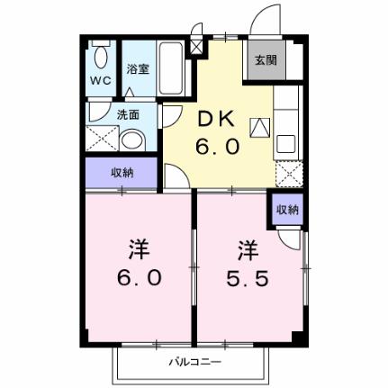 フラワーベッド 101｜長野県茅野市玉川(賃貸アパート2DK・1階・40.04㎡)の写真 その2