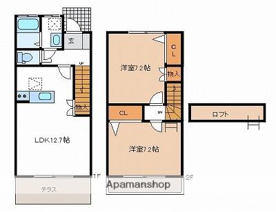 コーポソレイユ ｜岐阜県可児郡御嵩町古屋敷(賃貸アパート2LDK・2階・66.19㎡)の写真 その2