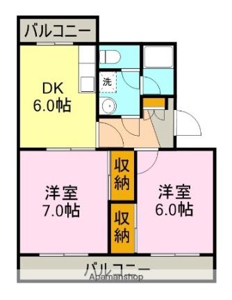 プラスパァエム B301｜静岡県富士市蓼原(賃貸マンション2DK・3階・45.63㎡)の写真 その2