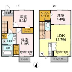 グレーシアン 2階3LDKの間取り