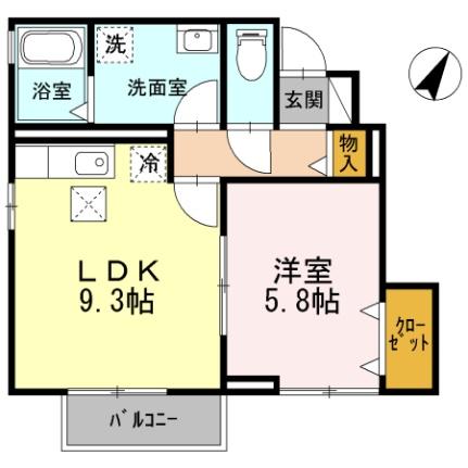 ソレイユＹ 102｜静岡県三島市中(賃貸アパート1LDK・1階・40.77㎡)の写真 その2