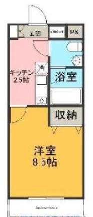 長谷川マンション幸原 ｜静岡県三島市幸原町１丁目(賃貸マンション1K・3階・27.22㎡)の写真 その2