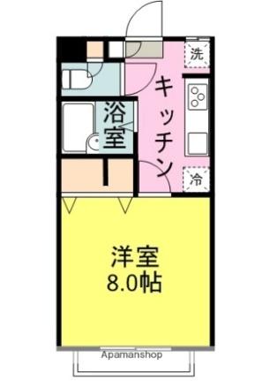 コーポバーディーII 1-A ｜ 静岡県三島市幸原町１丁目（賃貸アパート1K・1階・27.00㎡） その2