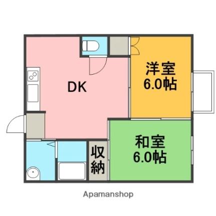 アプローズ萩　II 102｜静岡県三島市萩(賃貸アパート2DK・1階・42.00㎡)の写真 その2