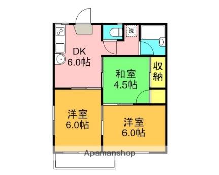 アネックスタケイ 102｜静岡県沼津市西熊堂(賃貸アパート3DK・1階・42.78㎡)の写真 その2