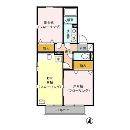 Ｈｉｄｅｏｕｔ御殿場（ハイドアウトゴテンバ）　Ａ 201｜静岡県御殿場市御殿場(賃貸アパート2DK・2階・50.42㎡)の写真 その2