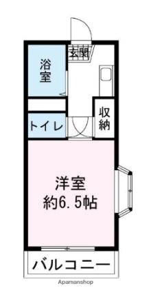 静岡県三島市谷田(賃貸アパート1R・2階・19.85㎡)の写真 その2