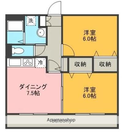 ユアーズホーム 103｜静岡県駿東郡清水町伏見(賃貸アパート2DK・1階・46.50㎡)の写真 その2