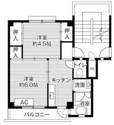 ビレッジハウス細江2号棟 0203 ｜ 静岡県浜松市浜名区細江町中川（賃貸マンション2K・2階・33.09㎡） その2