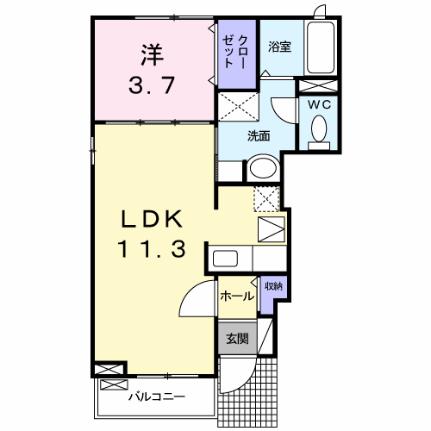 ルシェッロ 101｜静岡県富士宮市大岩(賃貸アパート1LDK・1階・37.13㎡)の写真 その2