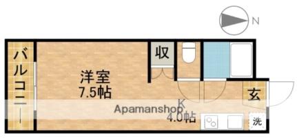 静岡県浜松市中央区東伊場２丁目(賃貸マンション1K・4階・23.52㎡)の写真 その2