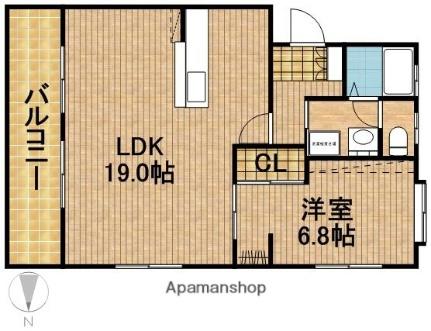 静岡県浜松市中央区天王町(賃貸マンション1LDK・1階・51.00㎡)の写真 その2