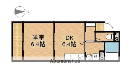 静岡県浜松市中央区田町(賃貸アパート1DK・3階・35.20㎡)の写真 その2