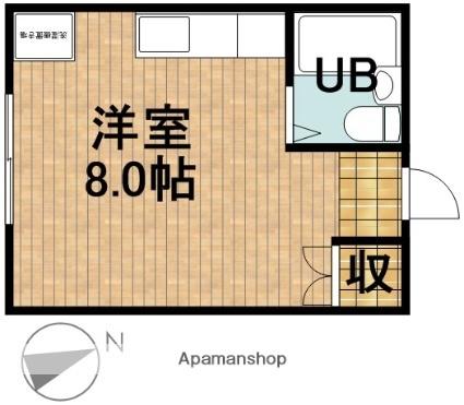 静岡県浜松市中央区塩町(賃貸マンション1R・4階・20.36㎡)の写真 その2