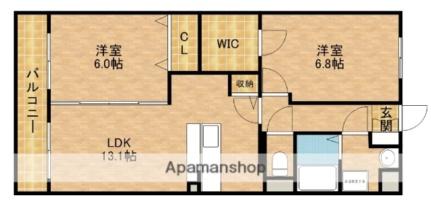 グランストーク高丘北 ｜静岡県浜松市中央区高丘北３丁目(賃貸マンション2LDK・4階・59.96㎡)の写真 その2