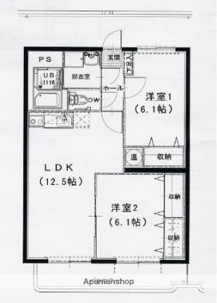ＢＲ－II 203｜静岡県菊川市下平川(賃貸マンション2LDK・2階・56.76㎡)の写真 その2