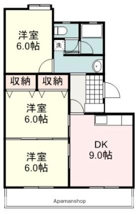 サンパレス美幸 105｜静岡県静岡市葵区古庄６丁目(賃貸マンション3DK・1階・63.15㎡)の写真 その2