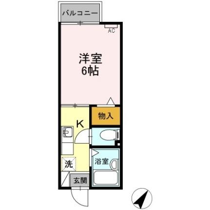 平成館 201｜静岡県静岡市駿河区稲川３丁目(賃貸アパート1K・2階・20.25㎡)の写真 その2