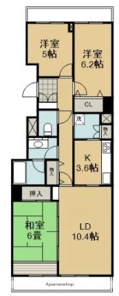 メゾン西中原 902｜静岡県静岡市駿河区西中原２丁目(賃貸マンション3LDK・9階・72.55㎡)の写真 その2