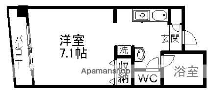 ファインアベニュー 402｜静岡県静岡市駿河区稲川２丁目(賃貸マンション1R・4階・23.56㎡)の写真 その2