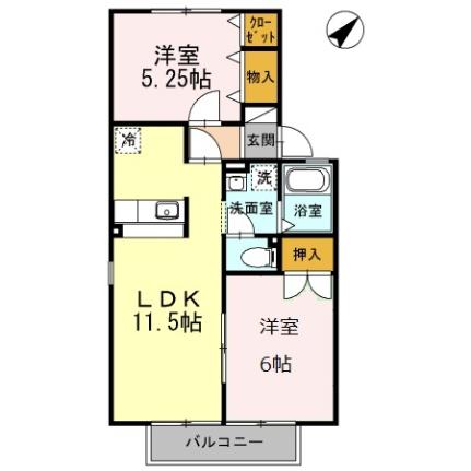 サニーコート 105｜静岡県静岡市清水区西久保(賃貸アパート2LDK・1階・50.42㎡)の写真 その2