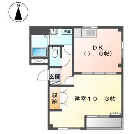 オレンジハウス 105｜愛知県あま市七宝町秋竹杁先(賃貸アパート1DK・1階・43.52㎡)の写真 その2