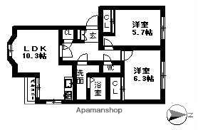 ＬａＢｒｅａ77 ｜愛知県瀬戸市萩殿町２丁目(賃貸アパート2LDK・2階・51.24㎡)の写真 その2