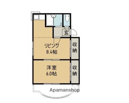 尾関ハイツ 5A｜三重県四日市市鵜の森１丁目(賃貸マンション1LDK・5階・32.00㎡)の写真 その2