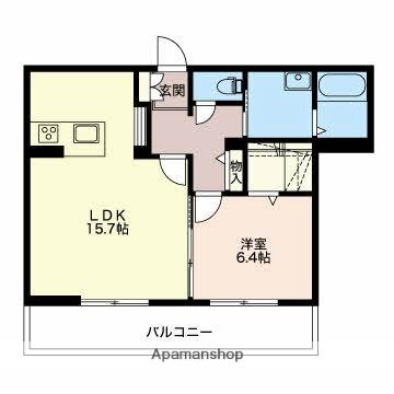 ＭａｓｔＴｏｗｎ　Ｌｕｃｉａ　Ｂ 102｜三重県四日市市大宮町(賃貸マンション1LDK・2階・55.40㎡)の写真 その2