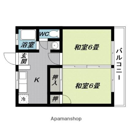 三重県名張市東町(賃貸アパート2K・2階・34.78㎡)の写真 その2