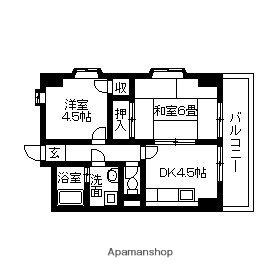 テラスハウス ｜三重県名張市栄町(賃貸マンション2DK・2階・39.74㎡)の写真 その2