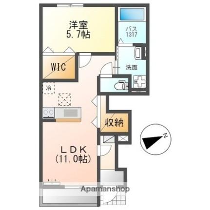 オリーブ高塚 101 ｜ 滋賀県甲賀市水口町高塚（賃貸アパート1LDK・1階・42.98㎡） その2