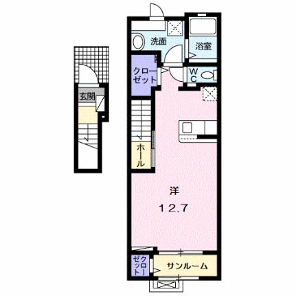 メゾン・フラン 203｜滋賀県彦根市外町(賃貸アパート1R・2階・40.94㎡)の写真 その2