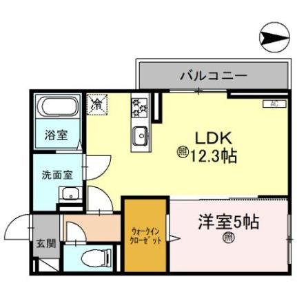 メゾンクレール瀬田北 201｜滋賀県大津市大萱６丁目(賃貸アパート1LDK・2階・42.79㎡)の写真 その2