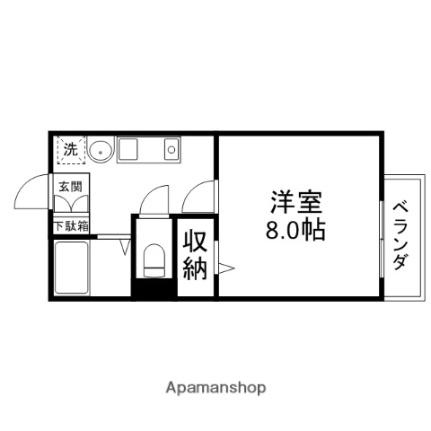 ウィングヒルズ笠山 232｜滋賀県草津市笠山４丁目(賃貸アパート1K・2階・24.85㎡)の写真 その2