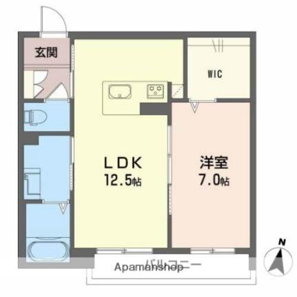 滋賀県長浜市神照町(賃貸アパート1LDK・2階・46.82㎡)の写真 その2