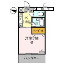 滋賀県彦根市竹ケ鼻町（賃貸マンション1K・4階・25.81㎡） その2