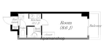 エスペランツ琵琶湖 1514｜滋賀県草津市青地町(賃貸マンション1K・5階・23.78㎡)の写真 その2