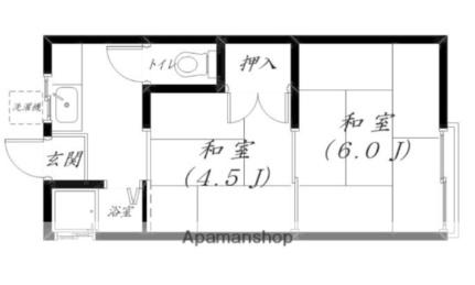 クリーンハイツ 202｜滋賀県大津市中庄２丁目(賃貸アパート2K・2階・24.50㎡)の写真 その2